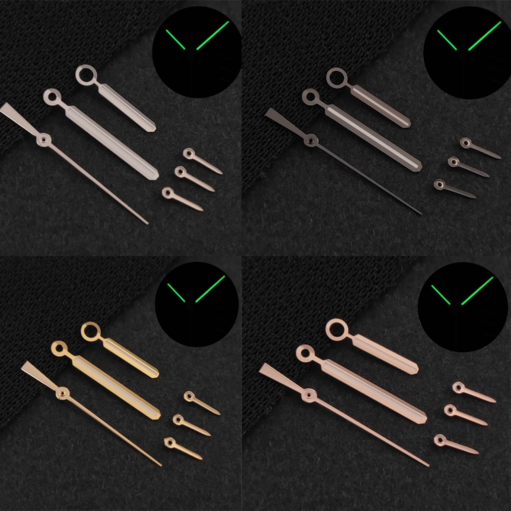 VK63 นาฬิกามือคุณภาพสูงสีเขียว Luminous Fit VK63A VK64 Quartz Movement นาฬิกาอะไหล่ Pointer/เข็มอุปก