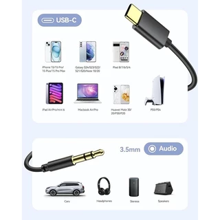 Fast ShipType-C ถึง 3.5 มม.แจ็ค Aux Audio ปลั๊กเพลงสายสัญญาณรถลําโพงหูฟังอะแดปเตอร์สําหรับชุดหูฟังโทรศัพท์มือถือ