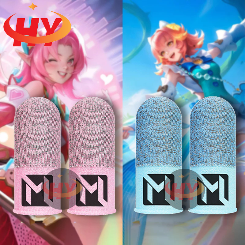 HY MLBB Gaming Finger Sleeve Breathable Sweatproof Gaming Thumb Thin Gloves รุ่นสําหรับ PUBG