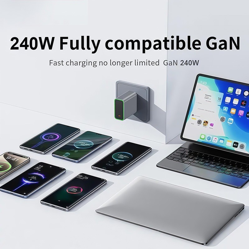 อะแดปเตอร์ชาร์จเร็วแบบมัลติโปรโตคอล 240W เข้ากันได้กับ PD3.1/PPS/UFCS - รูปที่ 3