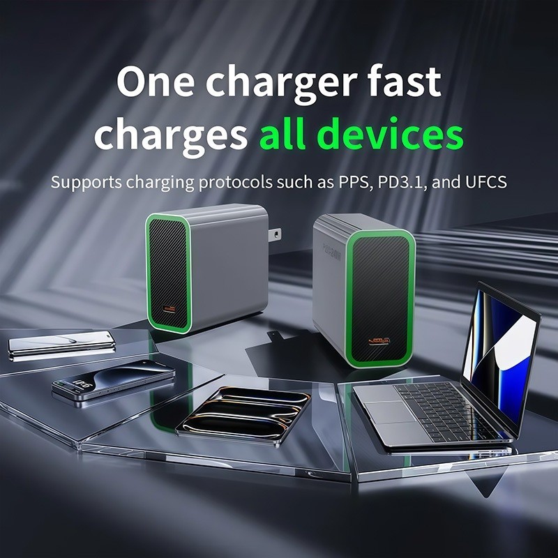 อะแดปเตอร์ชาร์จเร็วแบบมัลติโปรโตคอล 240W เข้ากันได้กับ PD3.1/PPS/UFCS - รูปที่ 2