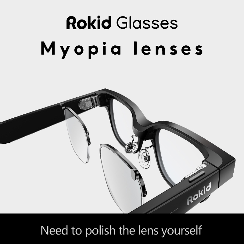Rokid Glasses กรอบกึ่งไทเทเนียม สั่งทำพิเศษ ปรับใบสั่งยาได้