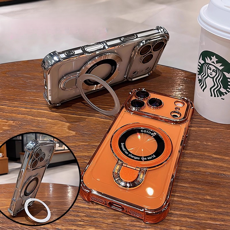 Heat Dissipation Strong Magnetic Case ขาตั้งเลนส์เคสโทรศัพท์สําหรับ iPhone 17 16 15 14 13 12 Pro Max
