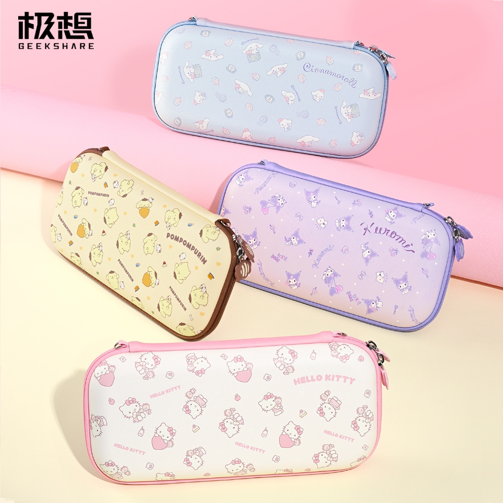 Geekshare Sanrio Kuromi Themed Anti-drop Protective Carrying Case สําหรับ Nintendo Switch2 (2025)