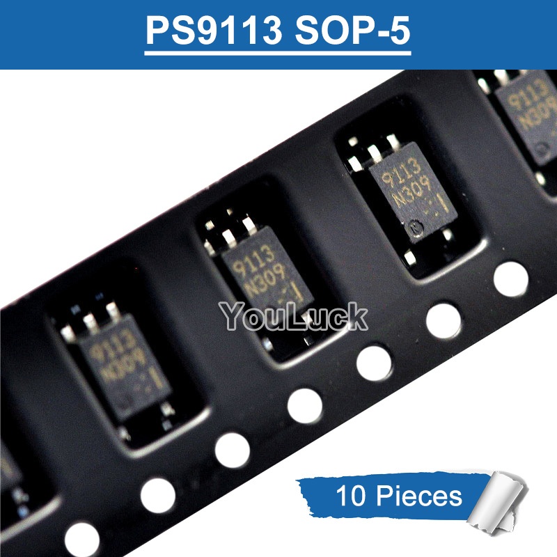 10 ชิ้น PS9113 9113 SOP-5 Photocoupler ใหม่เดิม