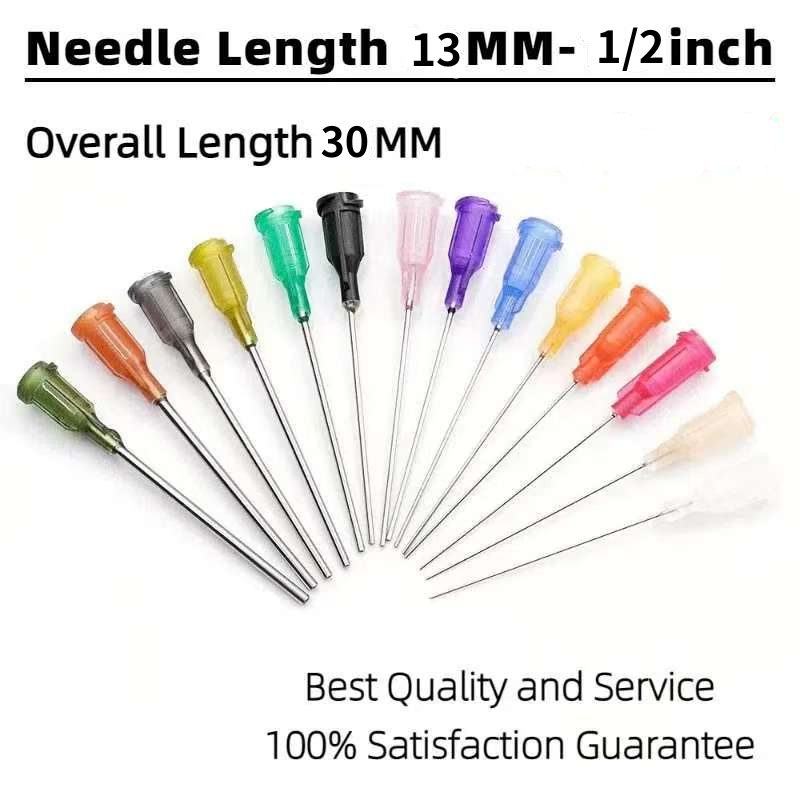 13mm 1/2นิ้ว 14G-34G สกรูหัวฉีดเข็มพลาสติกเหล็ก หัวเข็มหยอดกาว ปลายสแตนเลส เข็มหยอดของเหลว วัสดุสิ้นเปลือง Dispenser อุปกรณ์เสริมเข็ม เหมาะสำหรับใช้ในอุตสาหกรรมเท่านั้น