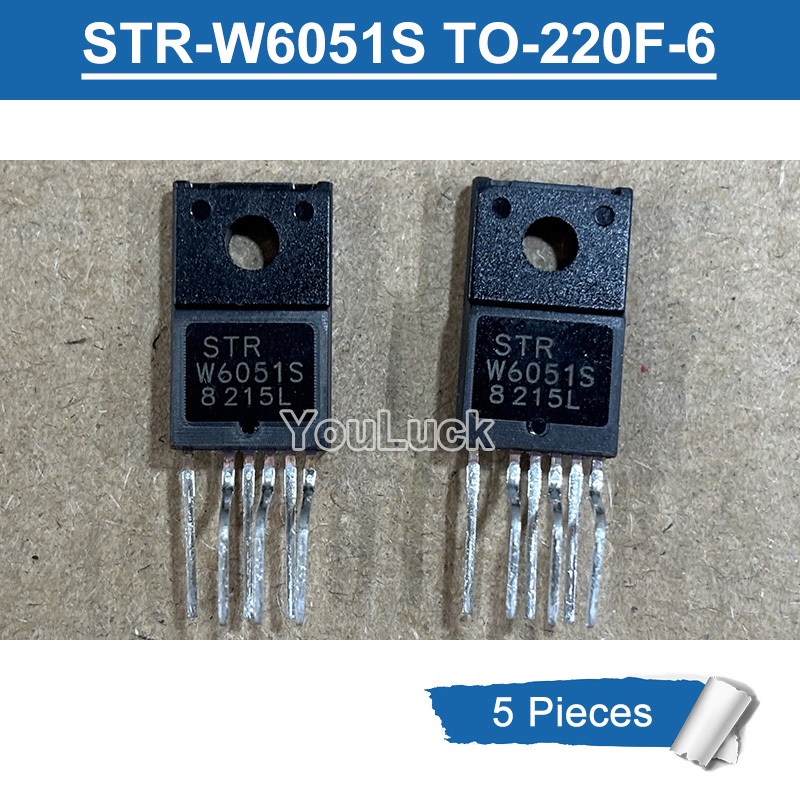 5pcs Original STR-W6051S STR W6051S TO-220F-6 Power IC โมดูลใหม่
