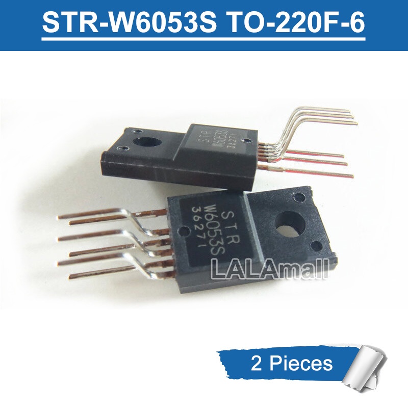 2 ชิ้น Original STR W6053S STR-W6053S TO-220F PWM Off-Line Switching Regulator IC ใหม่