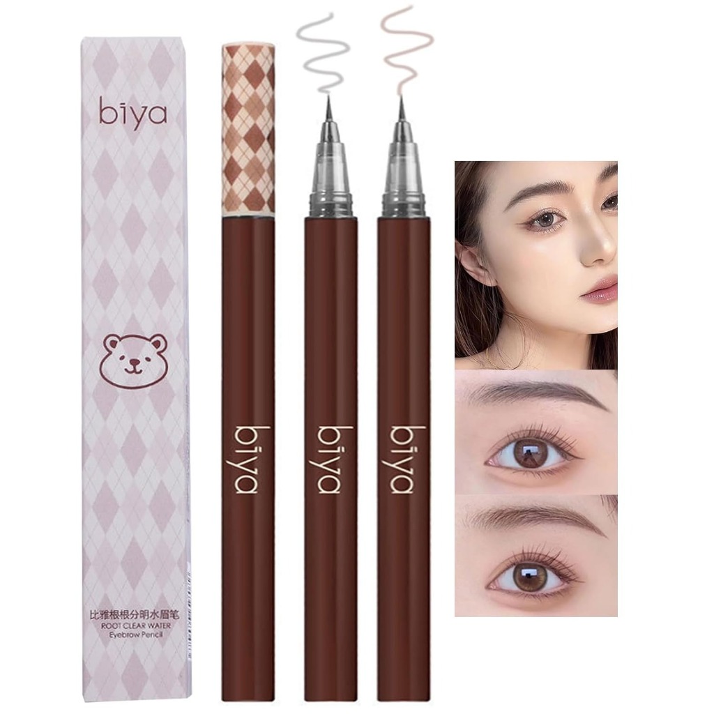 0.01 มม.Liquid Eyebrow Pencil กันน้ํา Long Lasting Smooth Eyeliner Lying Silkworm Ultra Fine Eyebrow Tattoo ปากกาแต่งหน้า