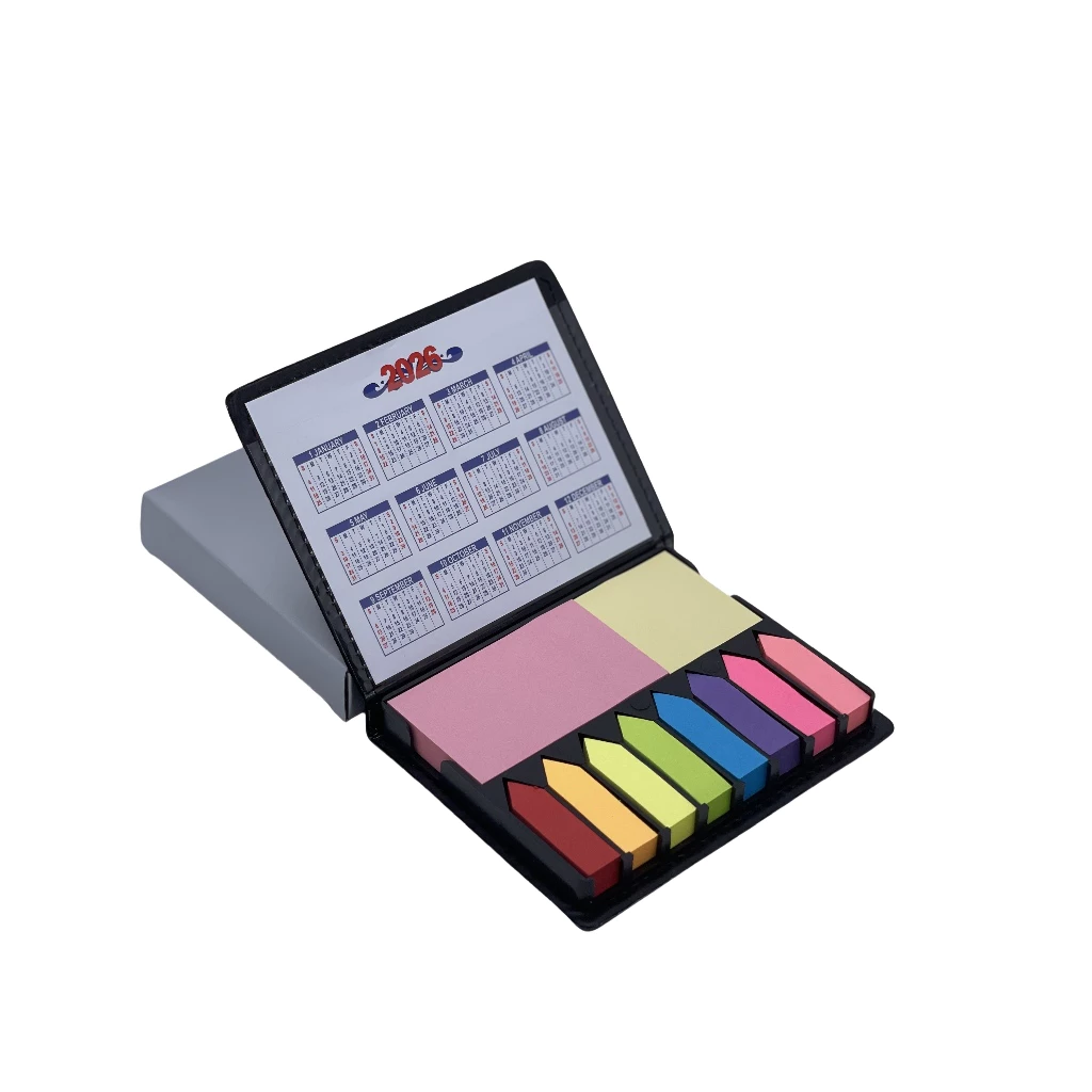 องค์กรสีสันสดใส 2000 หน้า,ชุดโน้ตเหนียวหลากสีพร้อมกล่องบรรจุหนัง,ปฏิทิน 2026 และ 2027