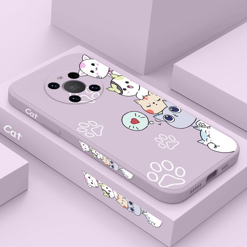 Curious Catเคสโทรศัพท์สําหรับHuawei Honor 400 Lite X9D X7D X9B X9A X9C X8 X8B X7B X6B Y8P Y7A Pro 4G