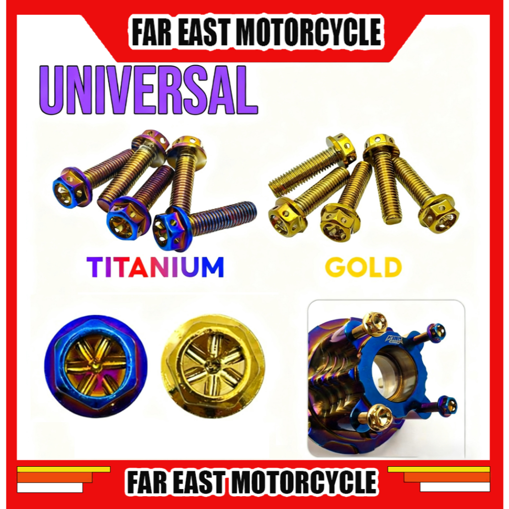M8x10-M8x80น็อตหัวเจาะ (ล้างสต๊อค) น๊อตหัวเจาะ เลส,ทอง,ไทเท เบอร์10 M6x10-M6x90