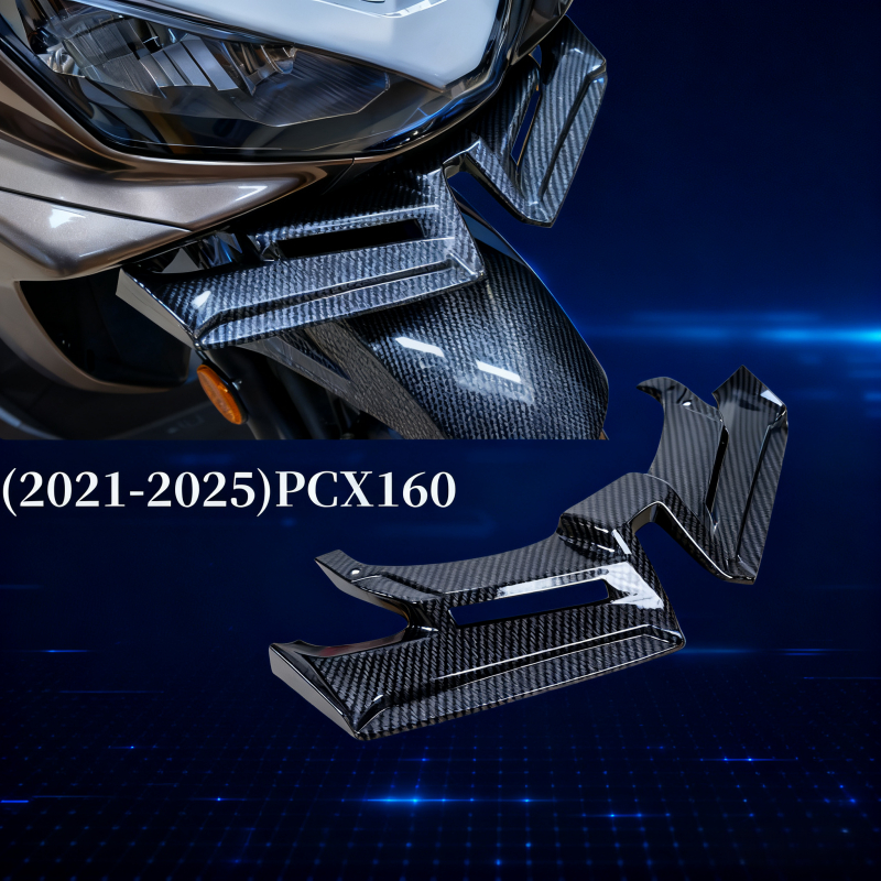 PCX160（2021-2025） สปอยเลอร์หน้ารถมอเตอร์ไซค์  อะไหล่ส่วนหน้าของรถมอเตอร์ไซค์ตามหลักอากาศพลศาสตร์
