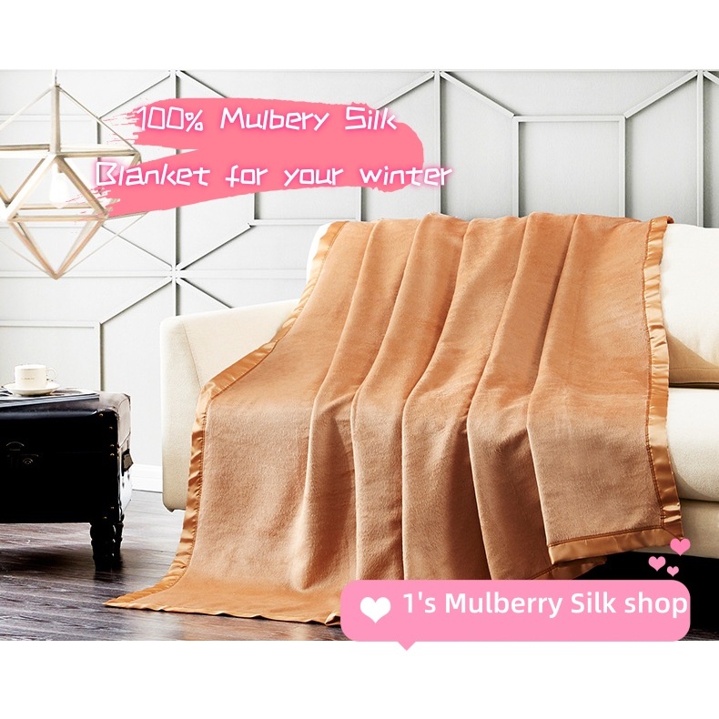 100% Mulberry Silk blanket Luxury Pure nature silk bedding duvet for your winter home bedding choice