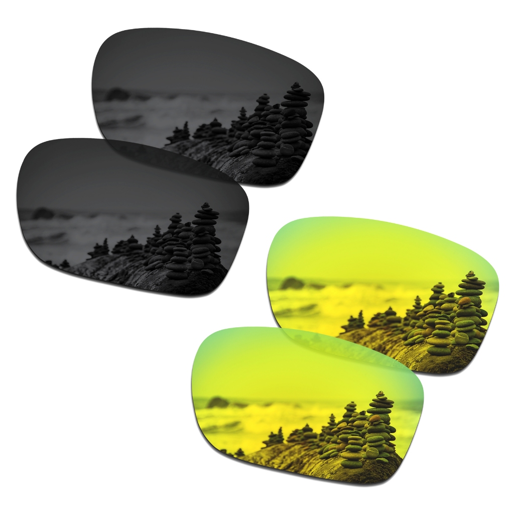 Combo Pack เลนส์ทดแทน OO4124 Gauge 8 M 57mm Sunglass ติดตั้งง่าย กันแดด UV 400