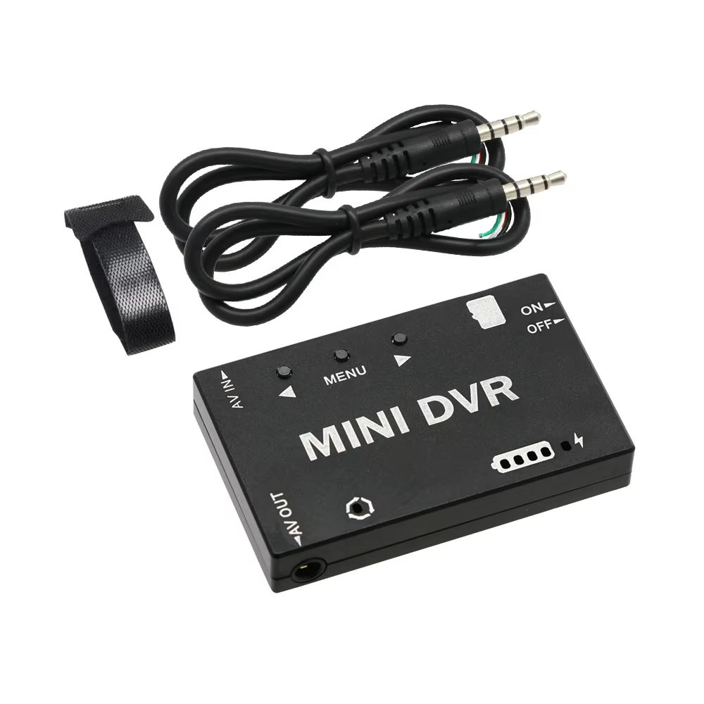 เครื่องบันทึก FPV Mini FPV DVR โมดูล NTSC/PAL สลับได้แบตเตอรี่ในตัววิดีโอเสียงเครื่องบันทึก FPV สําหรับเครื่องบิน RC
