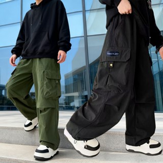 กางเกงคาร์โก้ทรงตรงเรียบง่ายและมีสไตล์แบบใหม่กางเกงขายาวกีฬา…