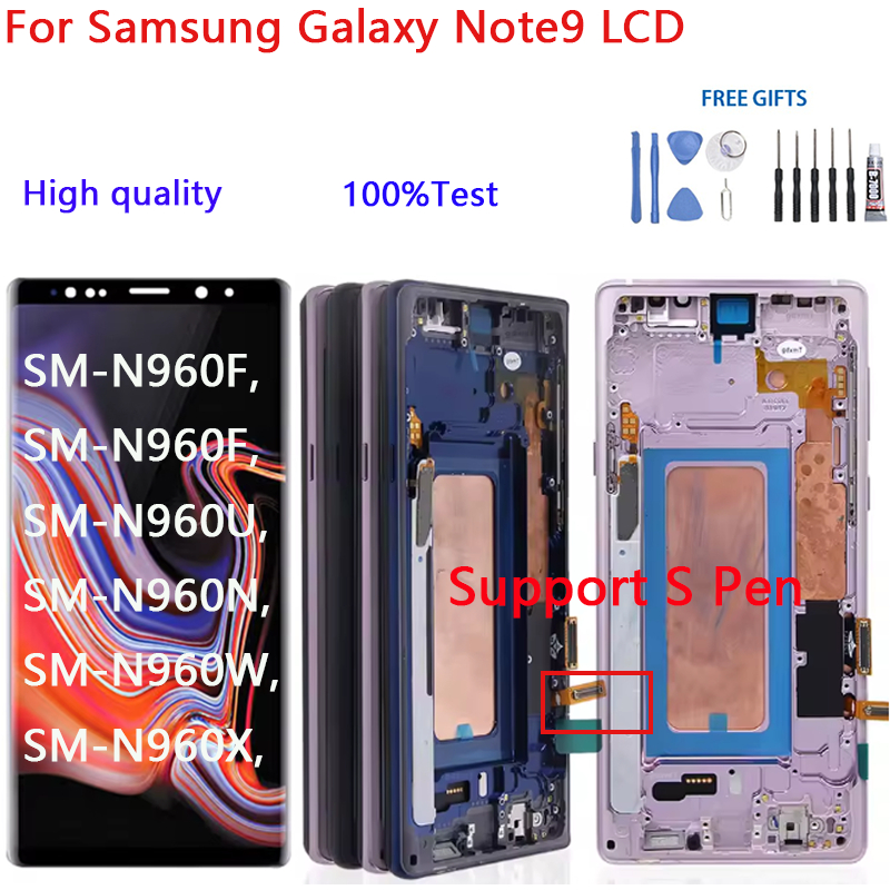 สําหรับ Samsung Galaxy Note9 SM-N960F N960F N960U N960U1 N960N N960X จอแสดงผล LCD Touch Screen Digit