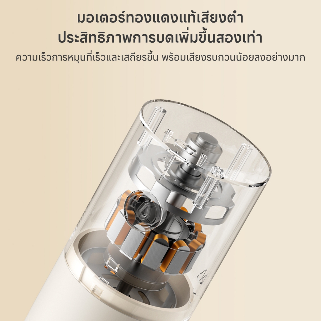 Simplus เครื่องบดกาแฟไฟฟ้าอัตโนมัติสำหรับใช้ในบ้าน เครื่องบดเมล็ดกาแฟอัจฉริยะ ปรับความละเอียดได้ 38 ระดับ ถอดทำความสะอาดได้ง่าย MDJH005 - รูปที่ 5