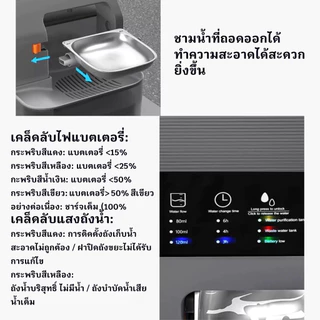 3200ML น้ำพุแมว น้ำพุแมวไร้สาย น้ำพุสัตว์เลี้ยง ที่ให้สัตว์เลี้ยงอัตโนมัติ 2025 ชามสแตนเลส