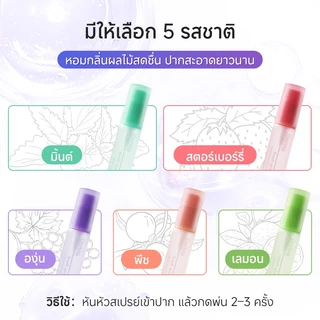 Oartag สเปรย์ช่องปาก 12ml ช่วยให้ลมหายใจสดชื่นยาวนาน สูตรอ่อนโยน ปราศจากแอลกอฮอล์ พกพาสะดวก