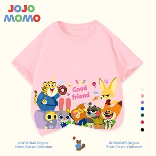 【พร้อมส่งใน 24 ชม】เสื้อยืดเด็ก คอลเลกชันสวนสัตว์ ผ้าฝ้าย 100% นุ่มสบาย ระบายอากาศดี ลายน่ารัก สีสดใส