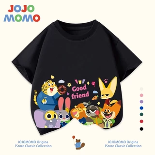 【พร้อมส่งใน 24 ชม】เสื้อยืดเด็ก คอลเลกชันสวนสัตว์ ผ้าฝ้าย 100% นุ่มสบาย ระบายอากาศดี ลายน่ารัก สีสดใส