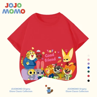 【พร้อมส่งใน 24 ชม】เสื้อยืดเด็ก คอลเลกชันสวนสัตว์ ผ้าฝ้าย 100% นุ่มสบาย ระบายอากาศดี ลายน่ารัก สีสดใส