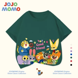 【พร้อมส่งใน 24 ชม】เสื้อยืดเด็ก คอลเลกชันสวนสัตว์ ผ้าฝ้าย 100% นุ่มสบาย ระบายอากาศดี ลายน่ารัก สีสดใส
