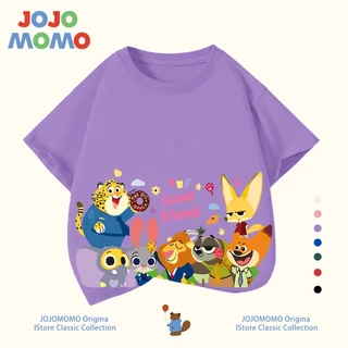 【พร้อมส่งใน 24 ชม】เสื้อยืดเด็ก คอลเลกชันสวนสัตว์ ผ้าฝ้าย 100% นุ่มสบาย ระบายอากาศดี ลายน่ารัก สีสดใส