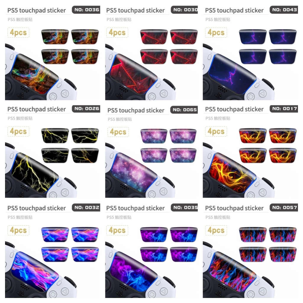 98 สี 4 ชิ้นทัชแพดสําหรับ PS5 Dualsense Remote Skin Decal Wrap สติกเกอร์ใช้งานร่วมกับ Sony PlayStati