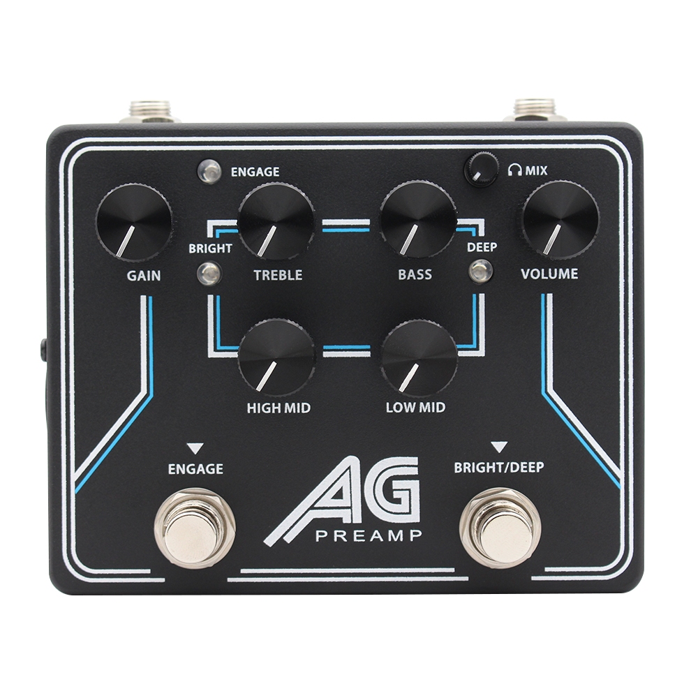 Demonfx ใหม่ AG Bass Preamp Effect Pedal