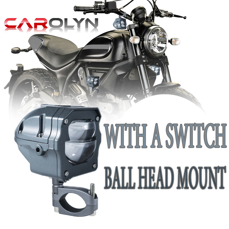 CAROLYN Laser Strobe Matrix พร้อมสปอตไลท์สวิตช์ภายนอก ip68 แสงสีขาว 24V ไฟมอเตอร์ไซค์