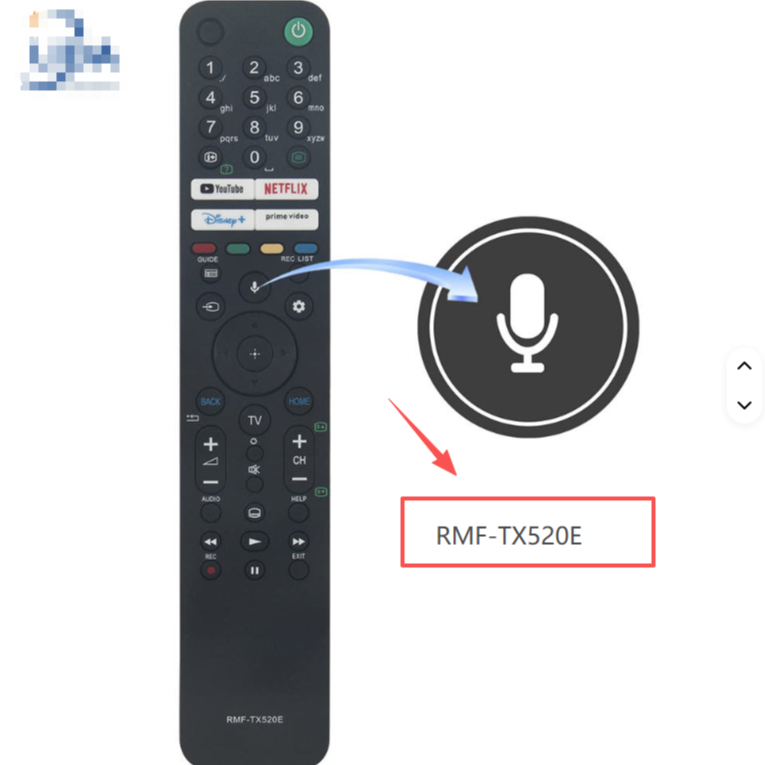 สําหรับ sony RMF-TX520E เสียงรีโมทคอนโทรลของ Sony TV BRAVIA TV series X94J, W800, X80J, X81J, X82J, 