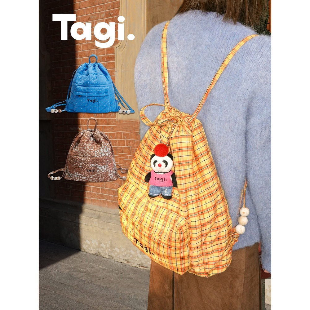 Tagi. Tanghulu Drawstring Backpack Travel Bags