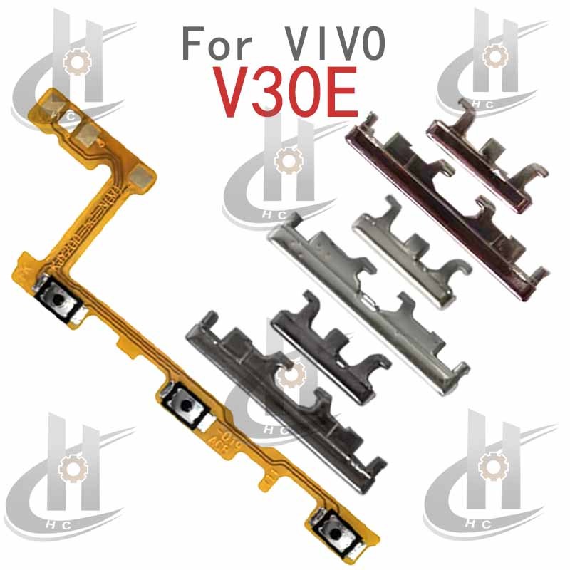 สําหรับ Vivo V30E ปุ่มด้านข้างปริมาณพลังงาน Flex Cable Keys ปุ่มปิดปุ่มปรับระดับเสียงขึ้นและลงด้านข้างอะไหล่ทดแทน