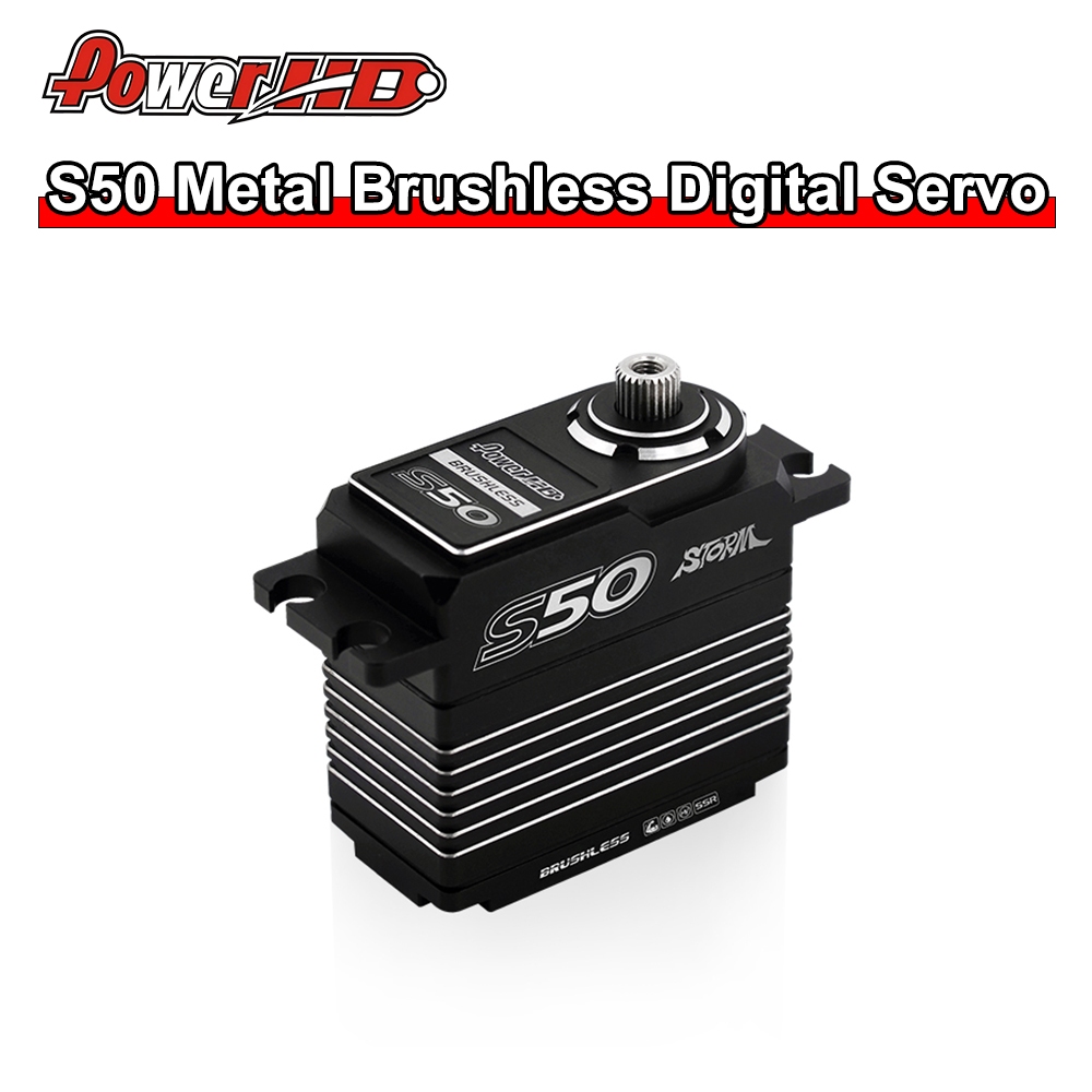 PowerHD Storm S50 โลหะ Brushless Digital Servo แรงบิดสูงเกรดการแข่งขันสําหรับ 1/5 1/8 RC Buggy Onloa