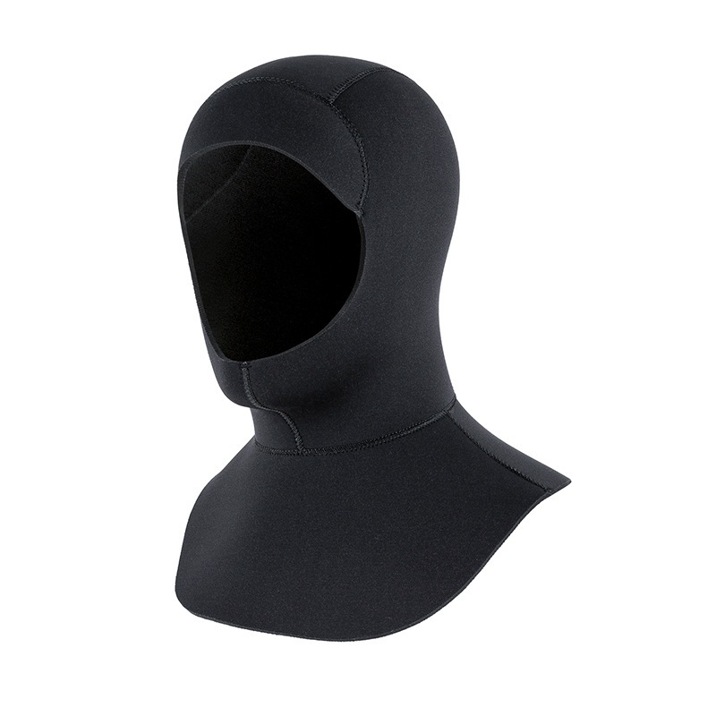 3~5mm นีโอพรีนดำน้ำ Scuba หมวกดําน้ํา with Shoulder Snorkeling Warm Ear Protection Head Protection Sun Protection Swimming Cap Cold Protection Diving Wetsuit Hood for Men/Women