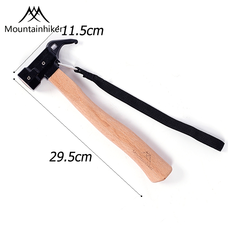 พร้อมส่ง⚡️Mountainhiker ค้อนแคมป์ หัวทองเหลือง ที่จับอลูมิเนียมอัลลอยด์ หัวเหล็ก สมอบก แคมป์ปิ้ง - รูปที่ 6