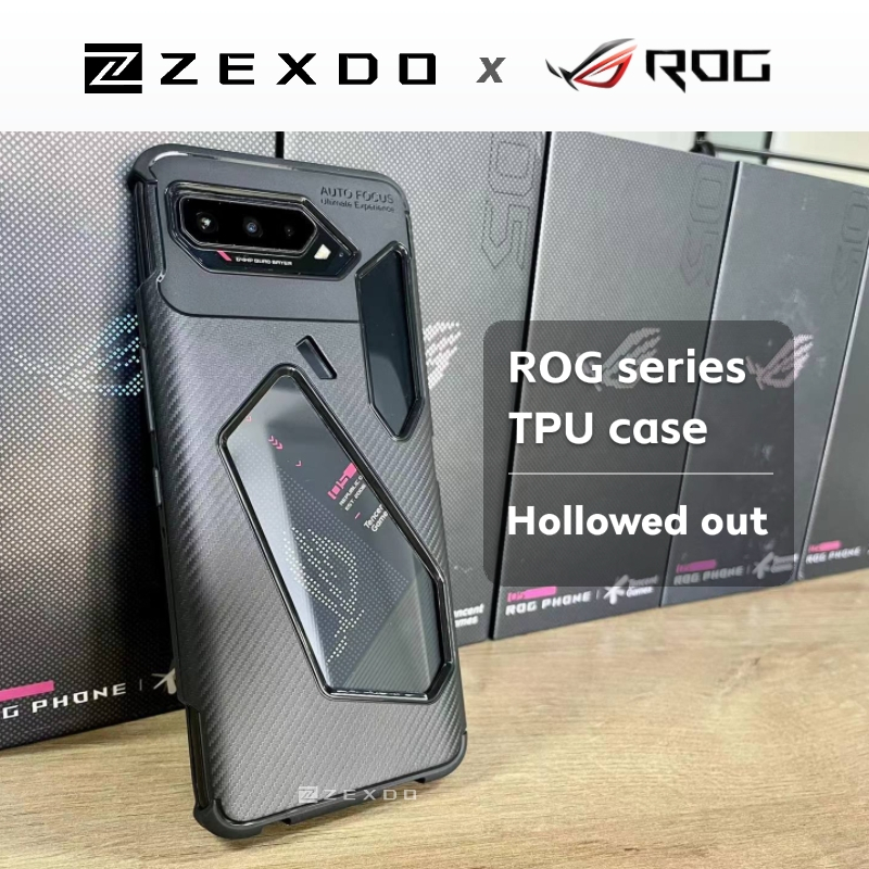 ZEXDO สําหรับโทรศัพท์ ASUS ROG 2/3/5S/6/7/8/9 เคสป้องกัน TPU