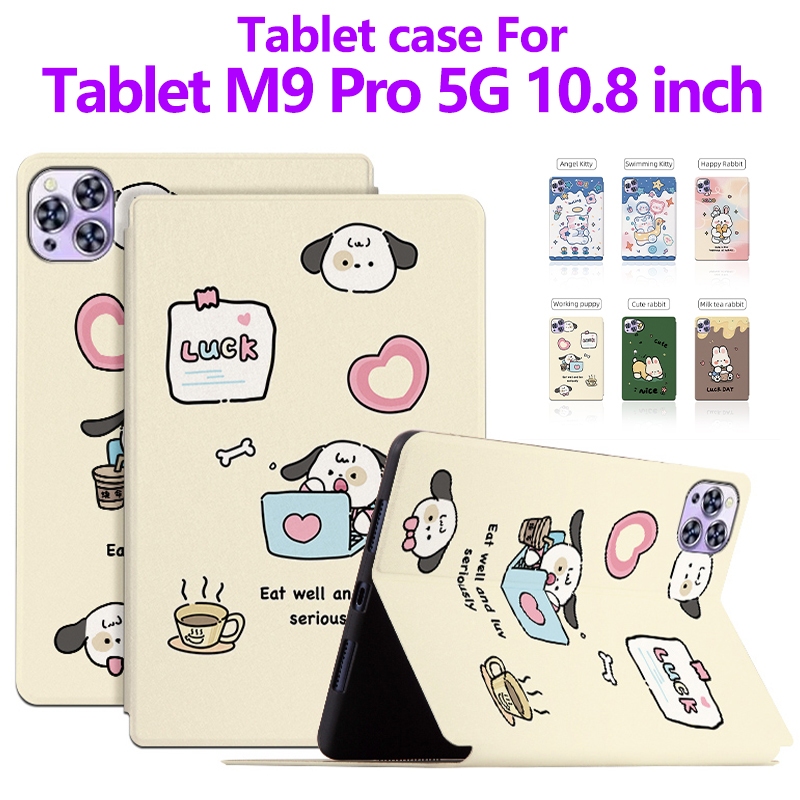 สําหรับแท็บเล็ต M9 Pro 5G 10.8 นิ้ว 2025 แฟชั่นการ์ตูนหนังกรณีคุณภาพสูง PU หนังแท็บเล็ตสําหรับแท็บเล