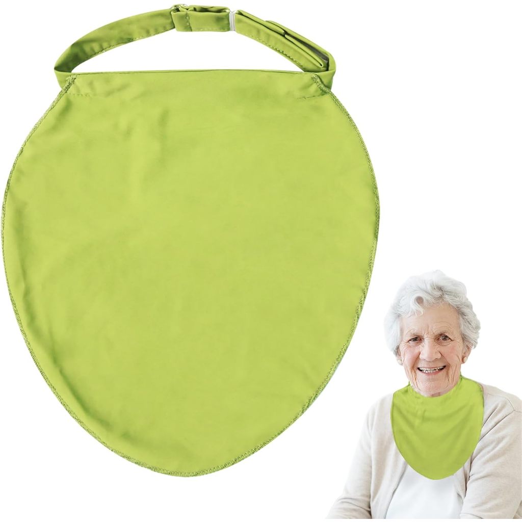 Tracheostomy Cover-Soft Neck Stoma Protector สําหรับ Post-Surgry Care-5 สี-สายรัดปรับได้ (1 ชิ้น)