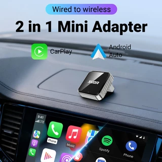 อะแดปเตอร์ไร้สาย CarPlay 2026 อะแดปเตอร์ไร้สาย WIFI 5G รุ่นใหม่ Android Auto ปลั๊กอัจฉริยะ 2-in-1 เข้ากันได้กับรุ่นรถ 99%