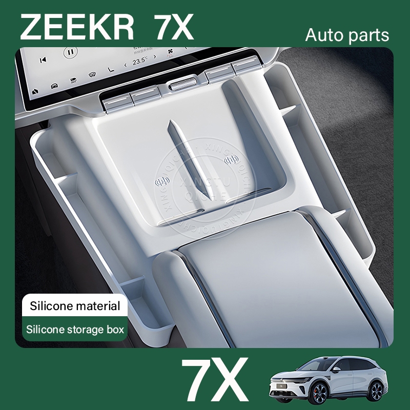 เหมาะสำหรับ 2025 Zeekr 7x คอนโซลกลางกล่องเก็บคอนโซลกลางแผ่นป้องกัน Anti-Scratch ฝาครอบป้องกันการปรับเปลี่ยนภายในรถอุปกรณ์เสริม