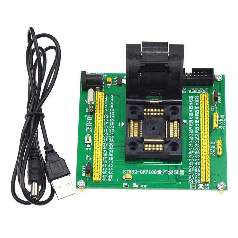STM32 โปรแกรมเมอร์สําหรับการเขียนโปรแกรมการผลิตมวลดาวน์โหลด แท่นการเขียนโปรแกรม แท่นเผา แท่นทดสอบ LQ