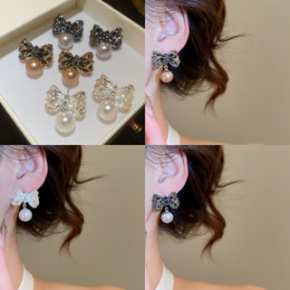 ต่างหูชุด Pearl Drop Vintage Statement สำหรับผู้หญิง แฟชั่นป…