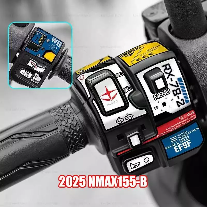 ZLWR สติ๊กเกอร์ตกแต่งปุ่มสวิตช์ ADV350/PCX160/NMAX155/XMAX300 thumbnail 7