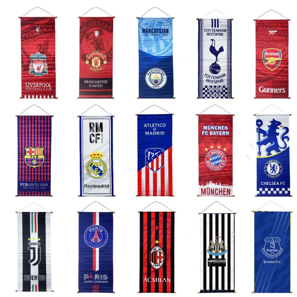 ธงชาติฟุตบอล Liverpool Manchester United สําหรับตกแต่งภายใน บาร์ ร้านอาหาร