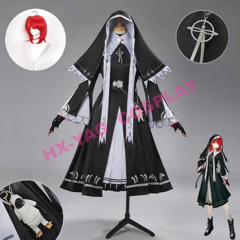 【HX-YAO】Exusiai the New Covenant cosplay costumes Arknights Laterano Nun เครื่องแต่งกายคอสเพลย์
