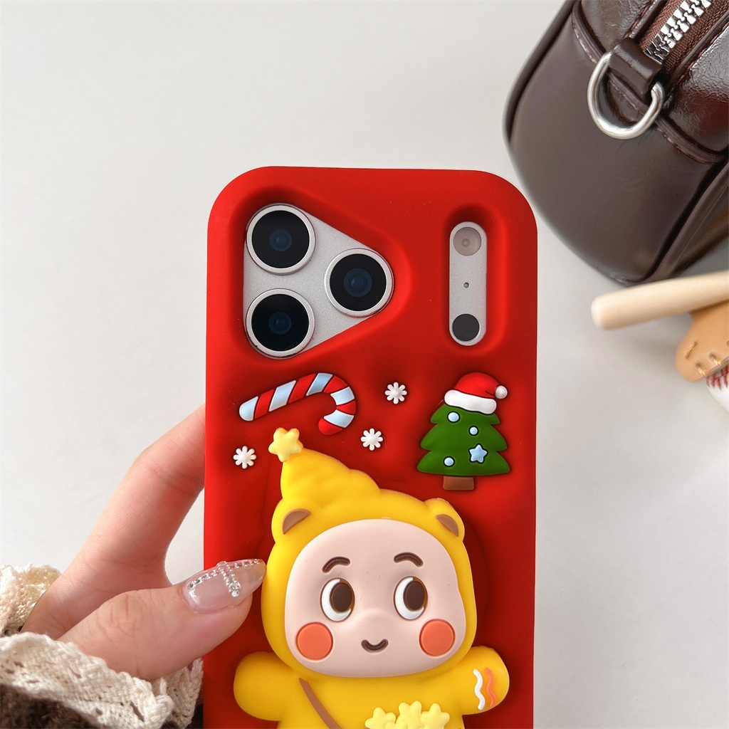 สําหรับIphone Case 17 Pro Max 16 Pro Max 15 Pro Max 14 Pro Max 13 Pro Max 3Dสามมิติการ์ตูนซิลิโคนนุ่มกรณี ราคา ถูกที่สุด ดีลบีเคเค แกลเลอรีภาพที่ 7